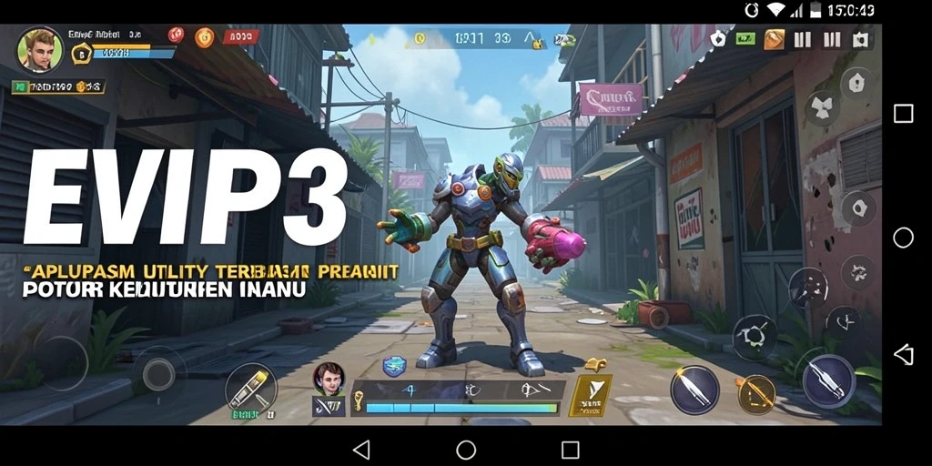 Tampilan antarmuka aplikasi EVIP3 yang menarik dan fungsional.