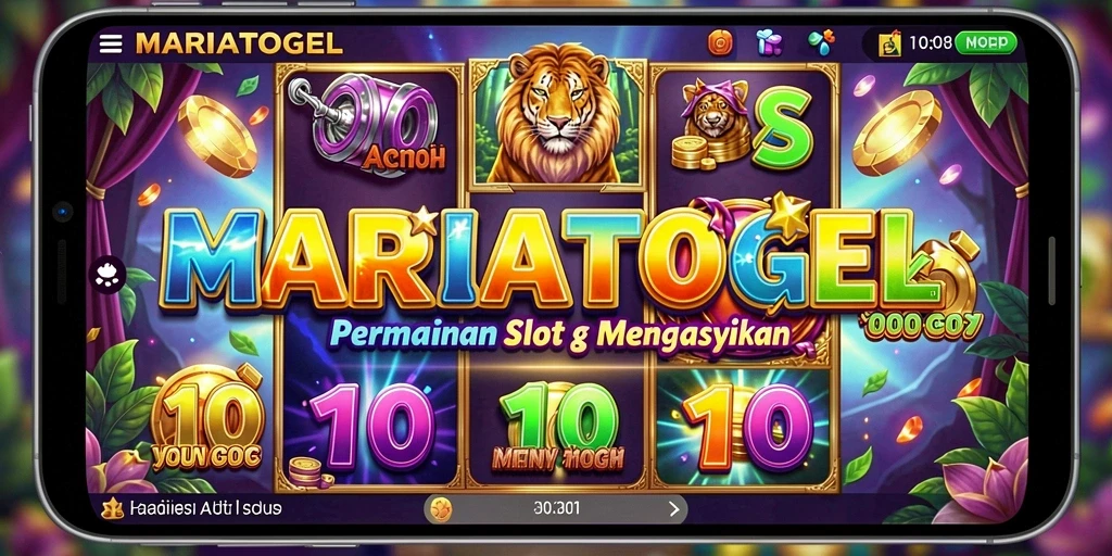 Tampilan menarik dari gameplay MARIATOGEL yang penuh warna.