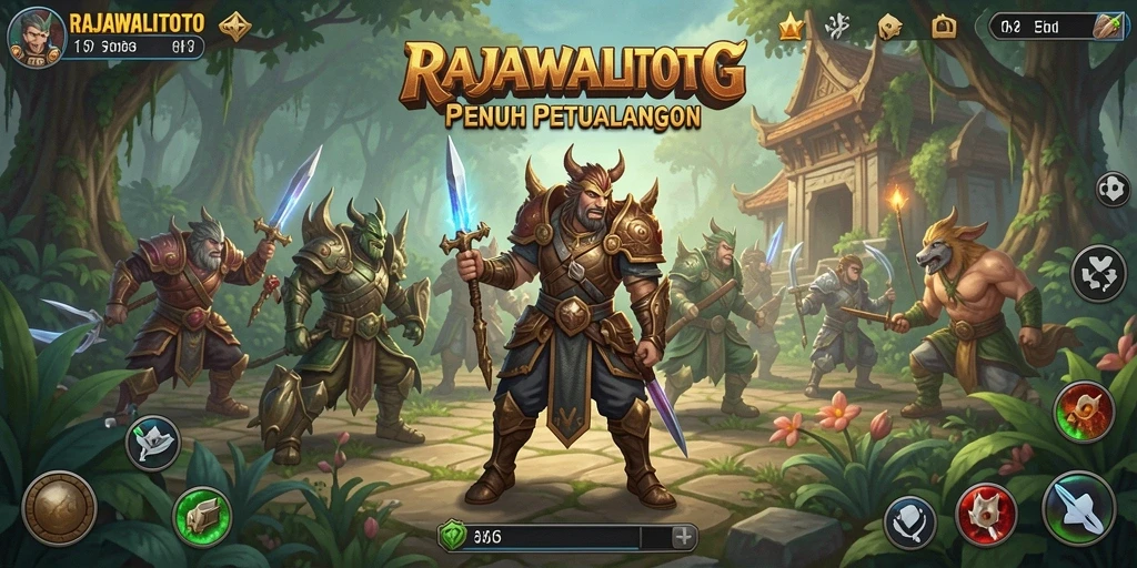 Tangkapan layar menampilkan karakter utama dalam petualangan seru di dunia fantasi.